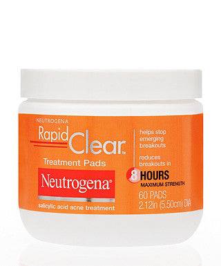 Neutrogena Rapid Clear Daily Cleansing Pads 60 count - YesWellness.com