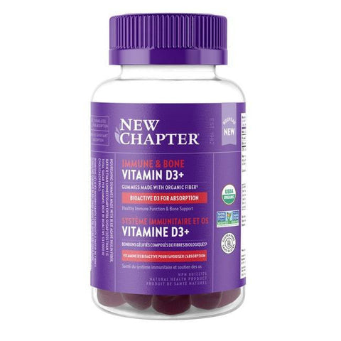New Chapter Immune & Bone Vitamin D3+ 60 Gummies - YesWellness.com