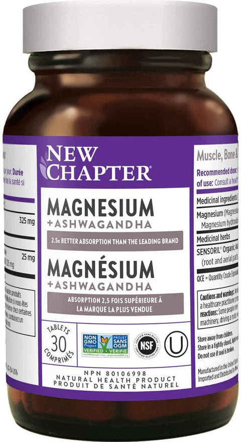 New Chapter Magnesium + Ashwagandha - YesWellness.com