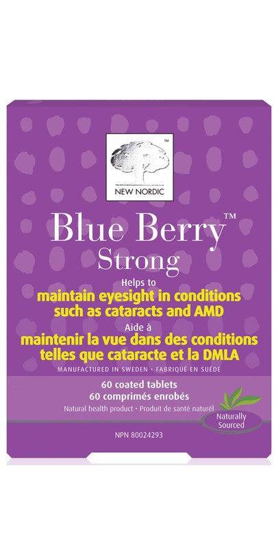 Expires June 2026 Clearance New Nordic Blue Berry Strong 60 Coated Tablets