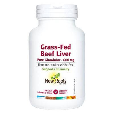 New Roots Grass-Fed Beef Liver Pure Glandular 600mg - YesWellness.com