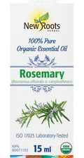New Roots Herbal 100% Rosemary Pure Organic Essential Oil 15mL - YesWellness.com