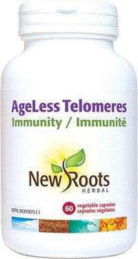New Roots Herbal AgeLess Telomeres Immunity 60 Veg Capsules - YesWellness.com