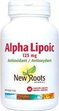 New Roots Herbal Alpha Lipoic 125mg 60 Veg Capsules - YesWellness.com