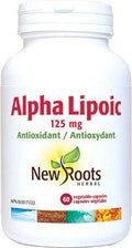 Expires December 2025 Clearance New Roots Herbal Alpha Lipoic 125mg 60 Veg Capsules