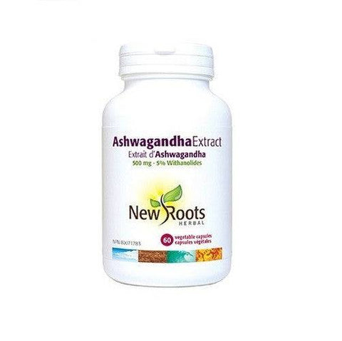 New Roots Herbal Ashwagandha Extract 500 mg - YesWellness.com
