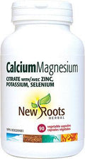 New Roots Herbal Calcium Magnesium Citrate with Zinc, Potassium, Selenium - YesWellness.com