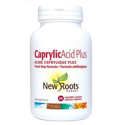 Expires May 2026 Clearance New Roots Herbal Caprylic Acid Plus Yeast-Stop Formula - 60 veg capsules