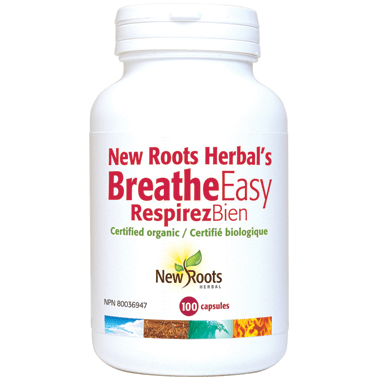 New Roots Herbal Certified Organic Breathe Easy (Formerly Stop Smoking) - 100 capsules - YesWellness.com