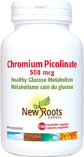 Expires April 2026 Clearance New Roots Herbal Chromium Picolinate 500mcg 100 Veg Capsules
