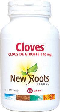 New Roots Herbal Cloves 500mg 100 Capsules - YesWellness.com