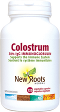 Expires April 2026 Clearance New Roots Herbal Colostrum - 30% IgG Immunoglobulin 120 Veg Caps