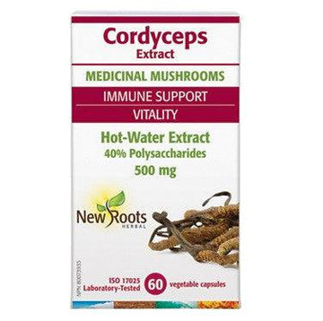 Expires May 2024 Clearance New Roots Herbal Cordyceps Extract 500mg 60 Veg Capsules - YesWellness.com