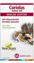 New Roots Herbal Coriolus Turkey Tail 60 Veg Capsules - YesWellness.com