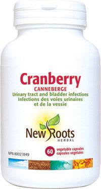 New Roots Herbal Cranberry 600mg 60 Veg Capsules - YesWellness.com