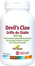 New Roots Herbal Devil's Claw 525mg 100 Veg Capsules - YesWellness.com
