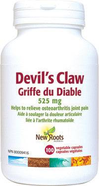 New Roots Herbal Devil's Claw 525mg 100 Veg Capsules - YesWellness.com