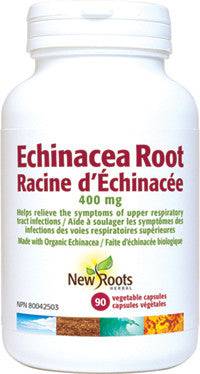 New Roots Herbal Echinacea Root 400mg 90 Veg Capsules - YesWellness.com