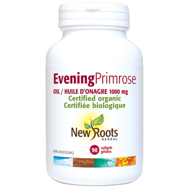 New Roots Herbal Evening Primrose Oil 1000mg - YesWellness.com