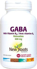 New Roots Herbal GABA 600mg with Vitamin B6 Relaxation - YesWellness.com