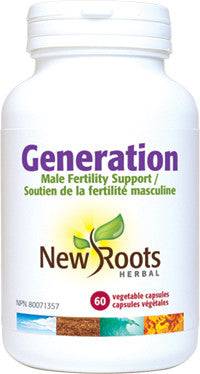 New Roots Herbal Generation Male Fertility Support 60 Veg Capsules - YesWellness.com