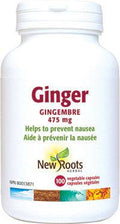 Expires March 2026 Clearance New Roots Herbal Ginger 475mg 100 Veg Capsules