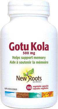 Expires June 2026 Clearance New Roots Herbal Gotu Kola 500mg 100 Veg Capsules