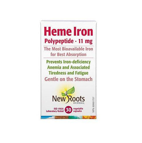 New Roots Herbal Heme Iron Polypeptide 11mg - YesWellness.com