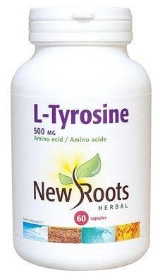 New Roots Herbal L-Tyrosine 500mg 60 Capsules - YesWellness.com