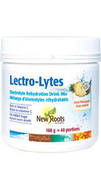 New Roots Herbal Lectro-Lytes Electrolyte Rehydration Drink Mix Coco-Pineapple 168g - YesWellness.com