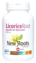 New Roots Herbal Licorice Root 470mg 100 Veg Capsules - YesWellness.com