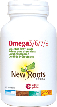 Expires February 2026 Clearance New Roots Herbal Omega 3/6/7/9 - 180 Softgels
