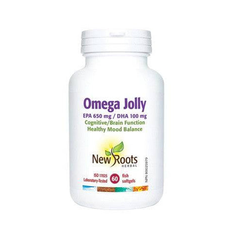 New Roots Herbal Omega Jolly  EPA 650mg/DHA 100mg 60 Softgels - YesWellness.com