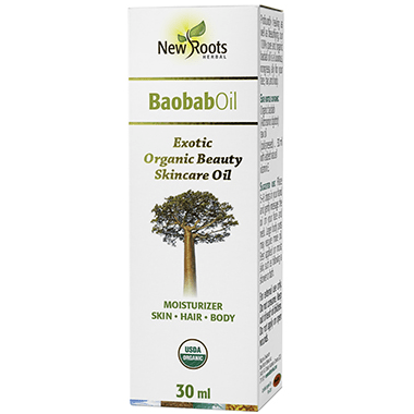 New Roots Herbal Organic Baobab Oil 30 ml - YesWellness.com