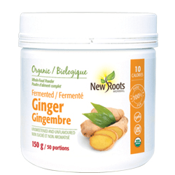 New Roots Herbal Organic Fermented Ginger Powder - 150 grams - YesWellness.com