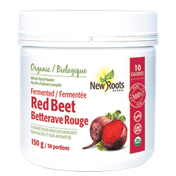 New Roots Herbal Organic Fermented Red Beet Powder 150 grams - YesWellness.com