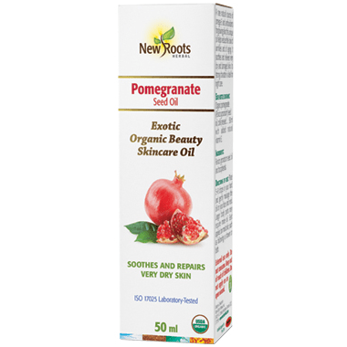 New Roots Herbal Organic Pomegranate Seed Oil 50 ml - YesWellness.com