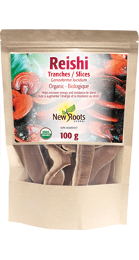 New Roots Herbal Organic Reishi Slices 100g - YesWellness.com