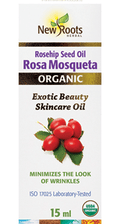 Expires December 2025 Clearance New Roots Herbal Organic Rosehip Seed Oil Rosa Mosqueta 15mL