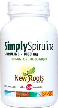 New Roots Herbal Organic Simply Spirulina 1000mg - YesWellness.com