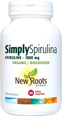 New Roots Herbal Organic Simply Spirulina 1000mg - YesWellness.com