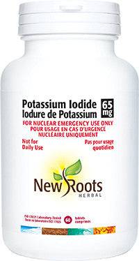 New Roots Herbal Potassium Iodide 65mg 60 Tablets for Nuclear Emergency Use Only - YesWellness.com