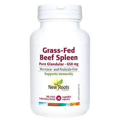New Roots Herbal Pure Spleen Raw Glandular 30 Capsules - YesWellness.com