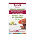 New Roots Herbal Reishi Energy & Stress 40% Polysaccharides 500mg 60 Veg Caps - YesWellness.com