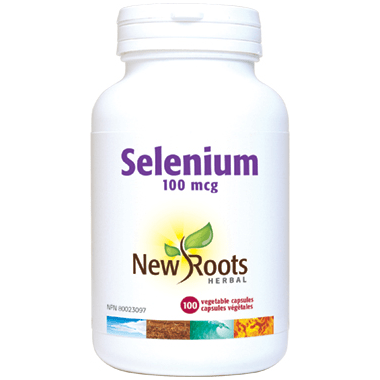 New Roots Herbal Selenium 100mcg - 100 veg capsules - YesWellness.com