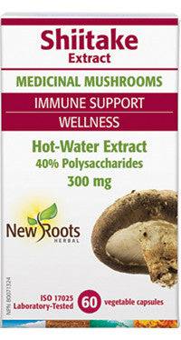 New Roots Herbal Shiitake Extract 300mg 60 Capsules - YesWellness.com