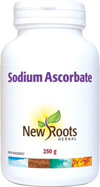 New Roots Herbal Sodium Ascorbate Powder 250g - YesWellness.com