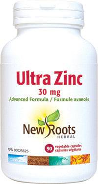 Expires June 2024 Clearance New Roots Herbal Ultra Zinc 30mg 90 Vegetable Capsules - YesWellness.com