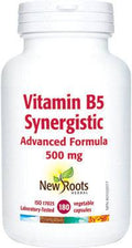 Expires December 2025 Clearance New Roots Herbal Vitamin B5 Synergistic Advanced Formula 500 mg 180 Capsules