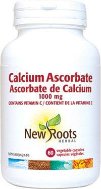 New Roots Herbal Vitamin C Calcium Ascorbate 1000mg 60 Veg Capsules - YesWellness.com